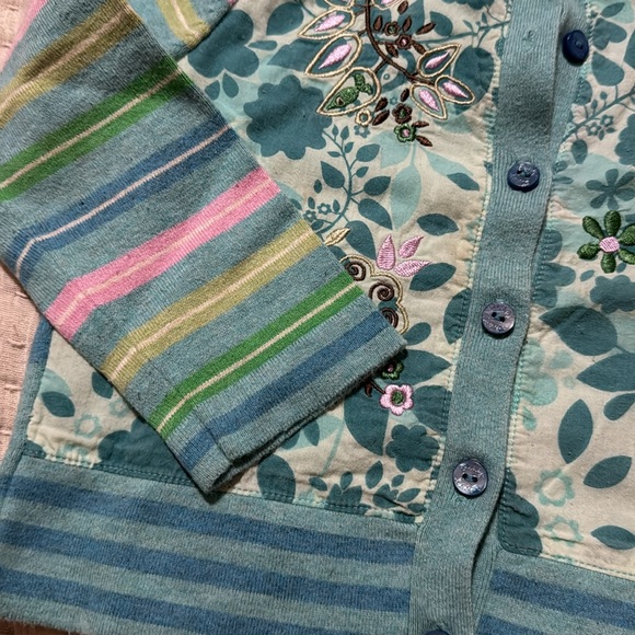 Colorful Floral Kids Cardigan - Picture 3 of 8